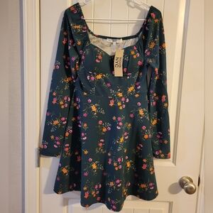 Madden NYC Long Sleeve Mini Dress NWT Medium